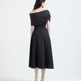 Nysa + Pearl embellished bow wrap