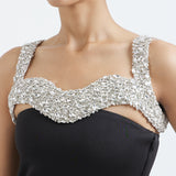 Detachable Crystal Neckline