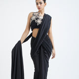 Mansi+ Zardozi overlay + Detachable pallu