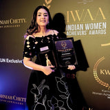 Shreya Godawat in Vero + Cutwork Wrap