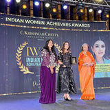 Shreya Godawat in Vero + Cutwork Wrap