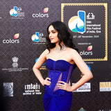 Manushi Chillar in the Bleu Georgia Set