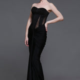 Noir Georgia Set of Corset + Skirt