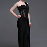 Noir Georgia Set of Corset + Skirt + Rope Detailing Drape