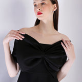 Black Juliette + Bow Wrap