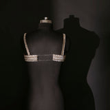 Detachable Rhinestones Neckline