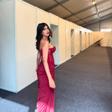 Sejal Kumar in Bordeaux Georgia Corset