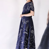 Midnight Vero + Embroidered Wrap