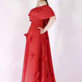 Scarlet Cassandra + Ruffle Wrap