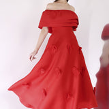 Scarlet Cassandra + Ruffle Wrap