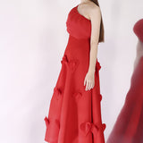 Scarlet Cassandra + Ruffle Wrap